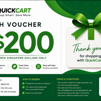 QuickCart S$200 Cash Voucher